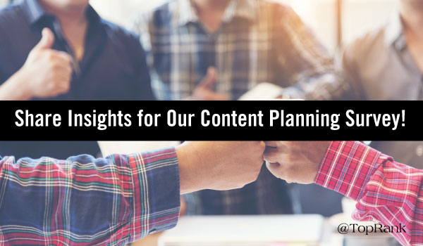 2018 Content Planning Survey