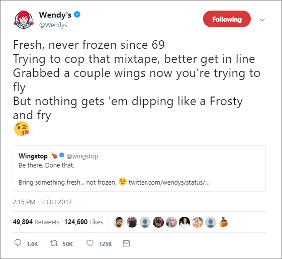 Wendy's & Wingstop Twitter Battle