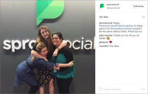 SproutSocial Company Culture on Instagram