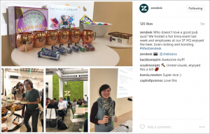 Zendesk Company Culture on Instagram