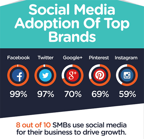 Social media adoption infographic