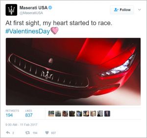 Maserati Valentine's Marketing