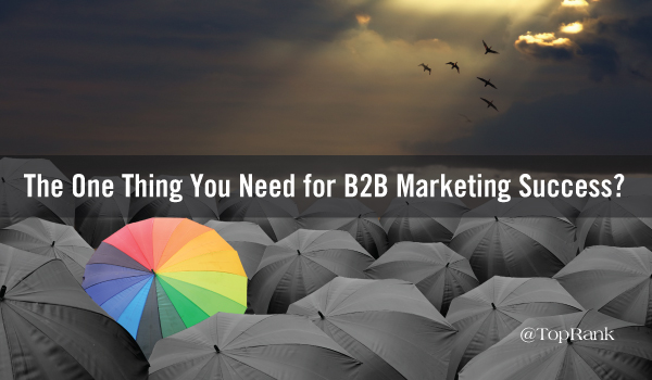one-thing-b2b-marketing-success