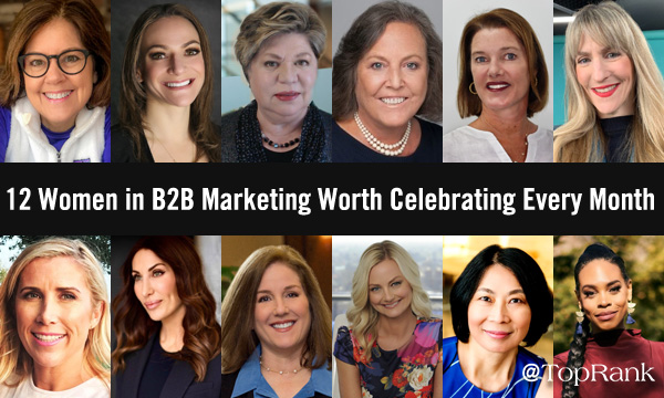 12 women in B2B marketing worth celebrating collage image