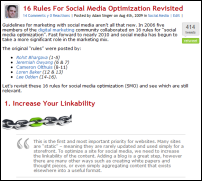 social media optimization