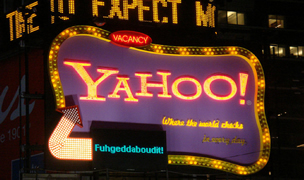 Yahoo Sign Times Square
