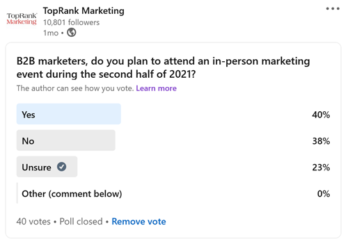 2021 June 15 LinkedIn Poll