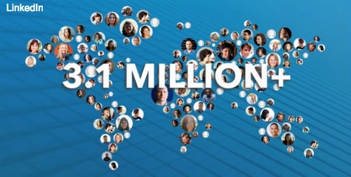 3.1 million marketers LinkedIn