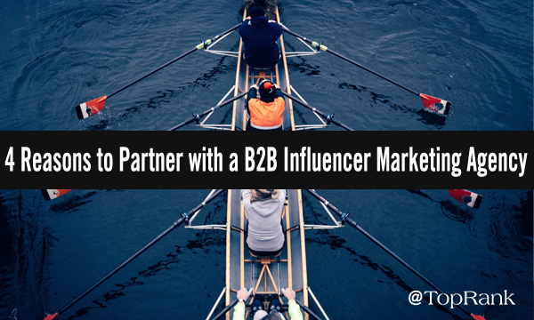 Four reasons to partner with a B2B marketing agency rowing teamwork in boat image