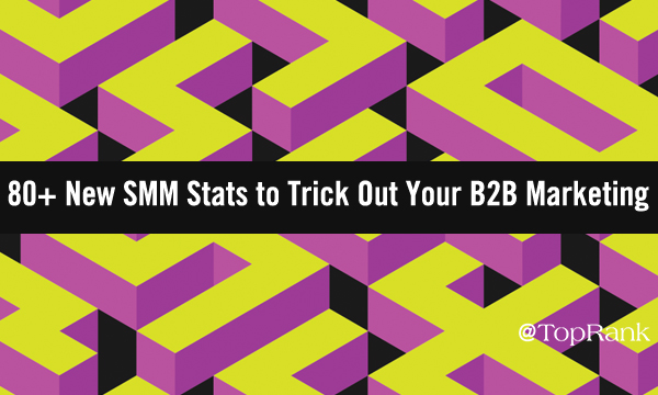 80+ new SMM statistics to trick out your B2B marketing colorful maze image.