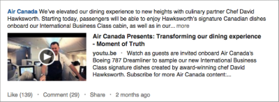 Air Canada LinkedIn