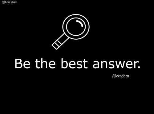 Be The Best Answer