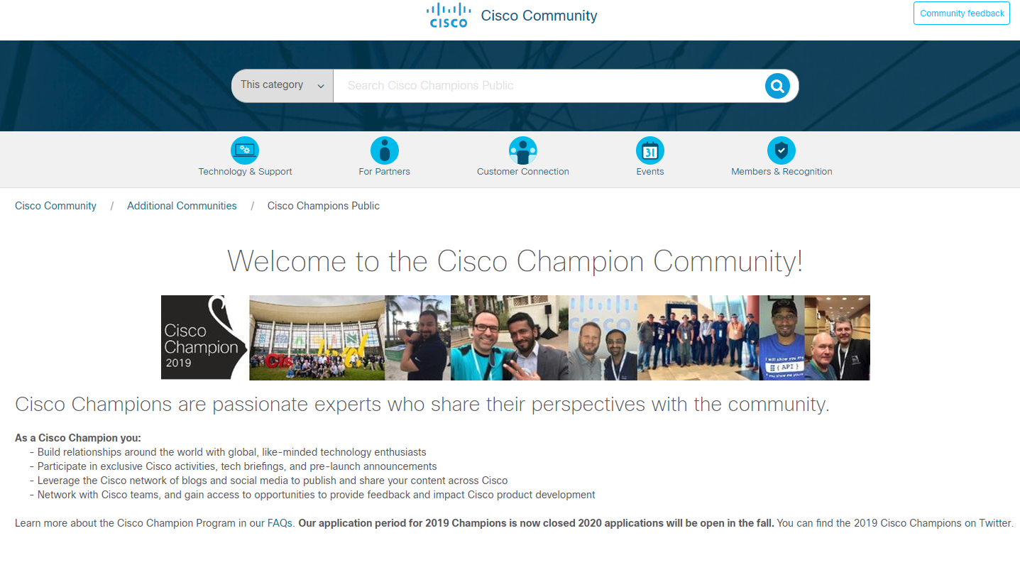 Cisco Champions Community