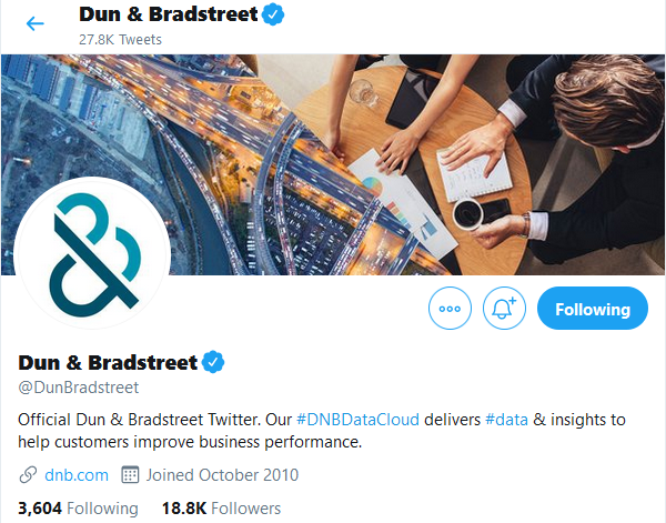 Dun & Bradstreet Twitter