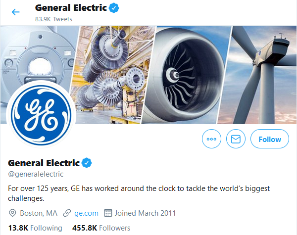 General Electric Twitter