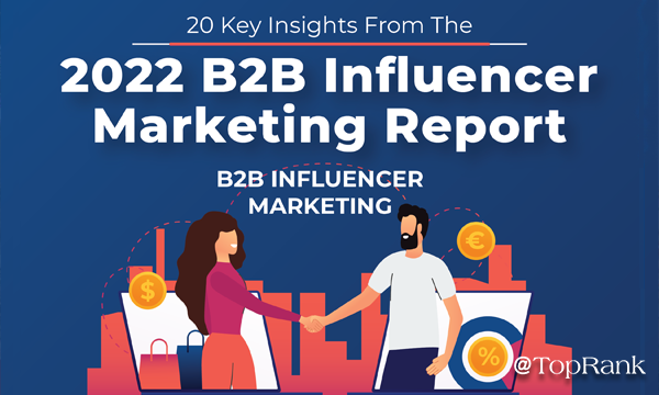 Infografía 20 ideas clave de la imagen del informe de marketing de influencers B2B de 2022