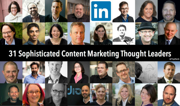 31 Sophisticated Content Marketers - LinkedIn