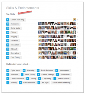 LinkedIn Top Skills Section