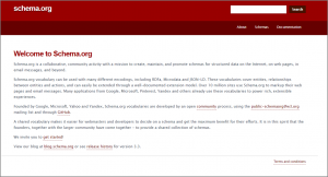 Schema.org Homepage
