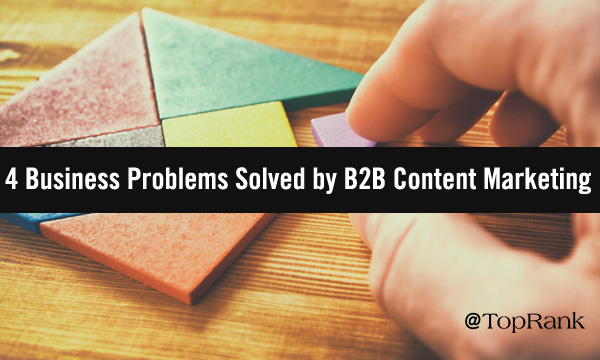 B2B marketer putting together pieces of the content marketing puzzle image.