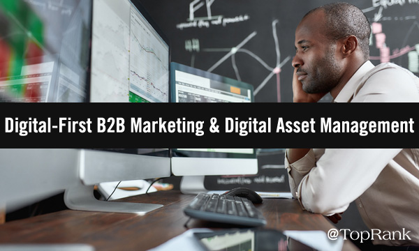Digital first B2B marketing and digital asset management image