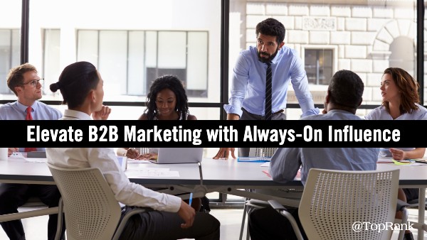 B2B influencer marketing still active