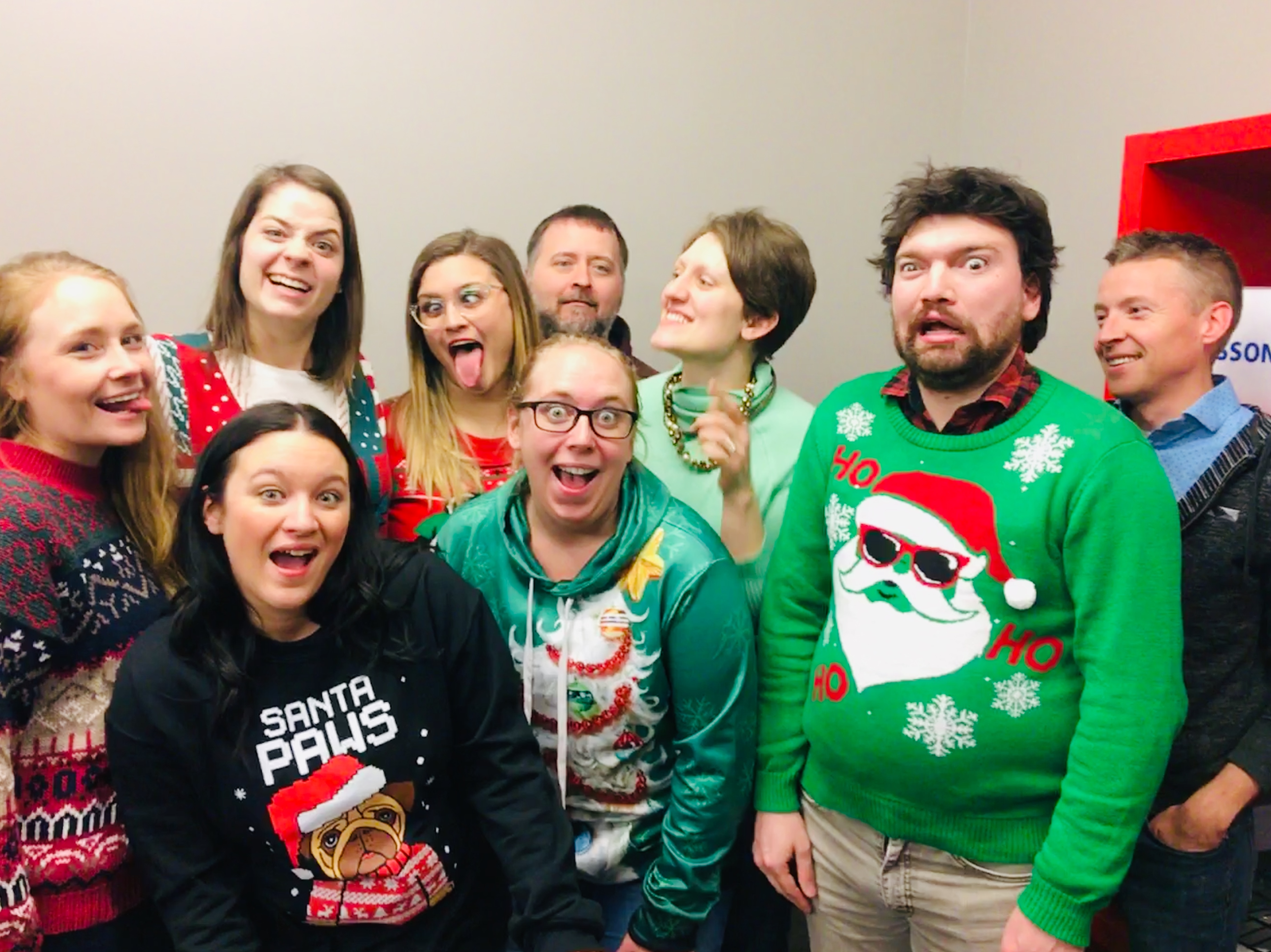 Silly Ugly Christmas Sweater Photo 2018