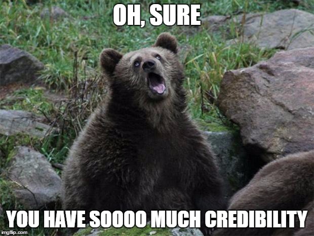 Sarcastic Bear Says Your Content Marketing Lacks Credibility