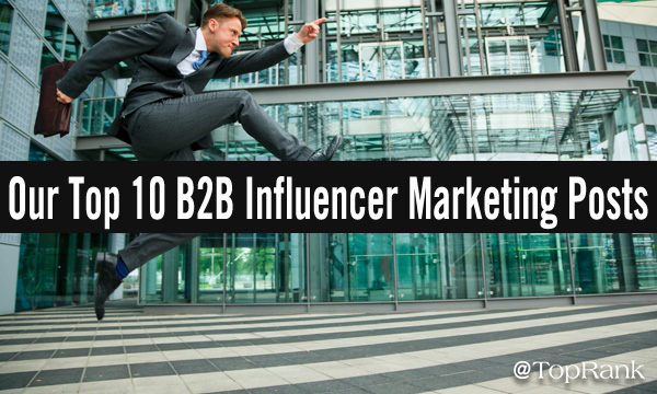 Elevate with our top 10 B2B influencer marketing posts businessman jumping image